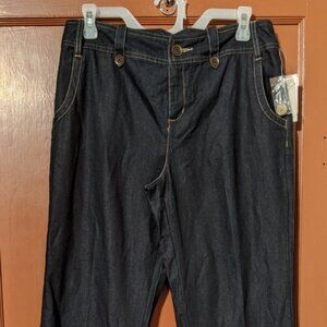 NWT SIZE 8 AVERAGE CATO DENIM LOOK CLASSIC FIT PANTS